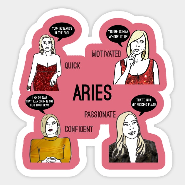 Aries- Bravostrology series Sticker by Katsillustration